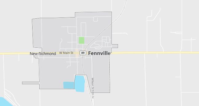 Map of Fennville, MI