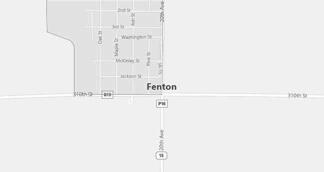 Map of Fenton, IA