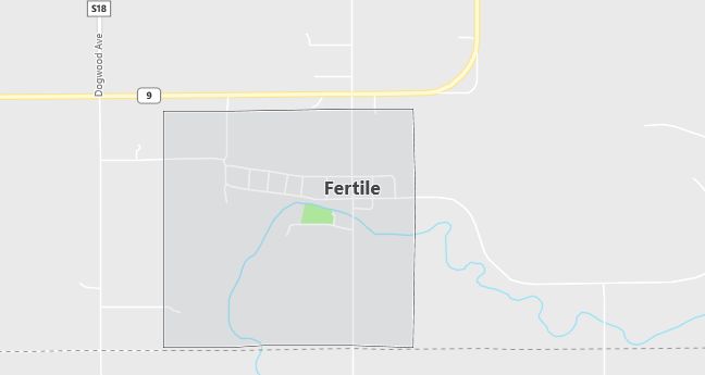 Map of Fertile, IA