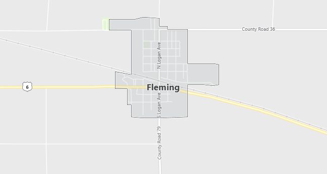 Map of Fleming, CO