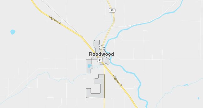 Map of Floodwood, MN