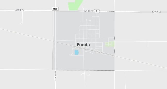 Map of Fonda, IA