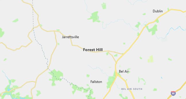 Map of Forest Hill, MD