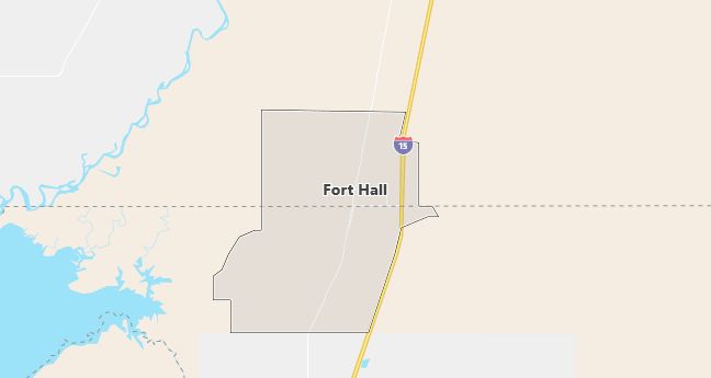 Map of Fort Hall, ID