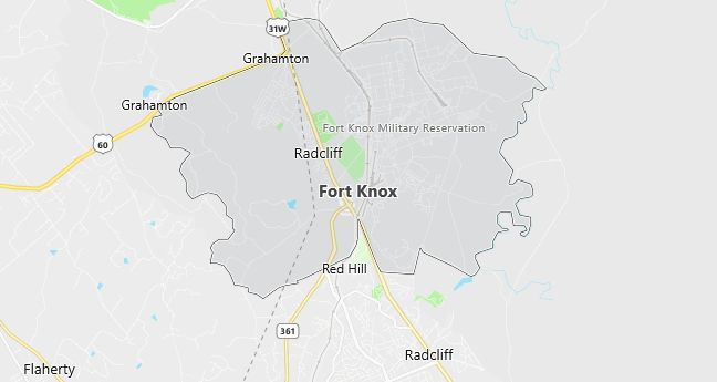 Map of Fort Knox, KY