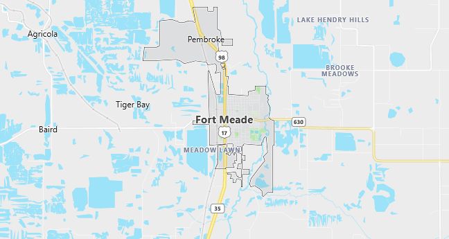 Map of Fort Meade, FL