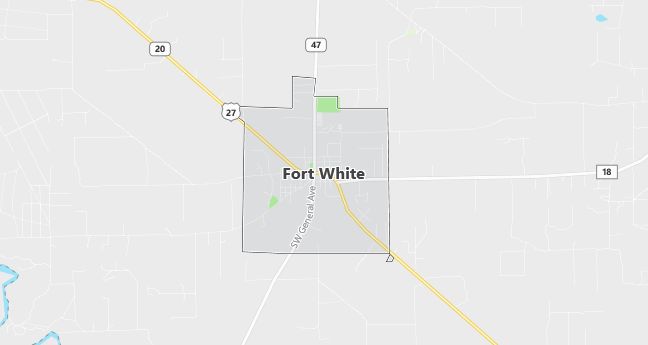 Map of Fort White, FL