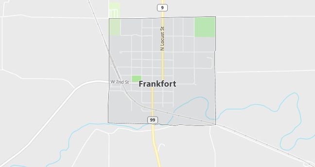 Map of Frankfort, KS