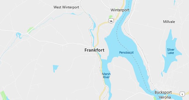 Map of Frankfort, ME