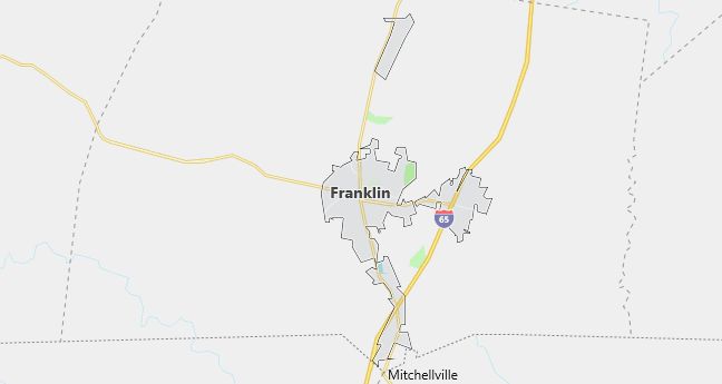 Map of Franklin, KY