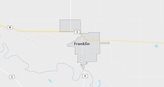 Map of Franklin, MN