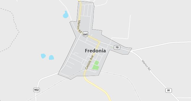 Map of Fredonia, KY