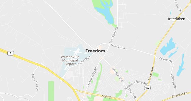 Map of Freedom, CA