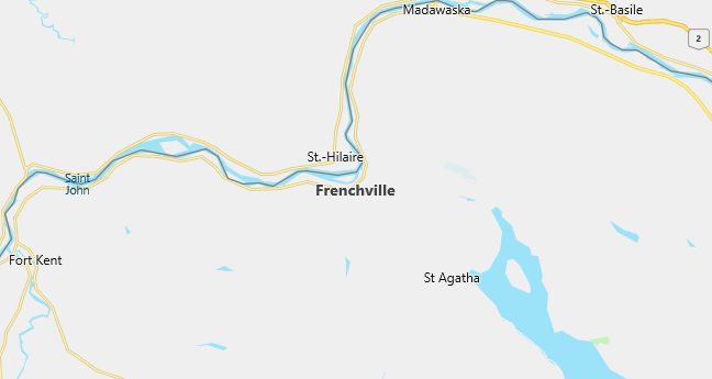 Map of Frenchville, ME