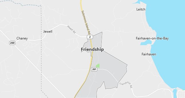 Map of Friendship, MD