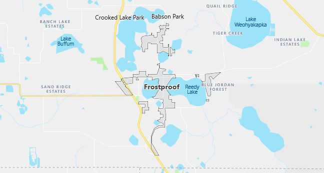 Map of Frostproof, FL