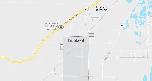 Map of Fruitland, IA