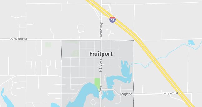 Map of Fruitport, MI