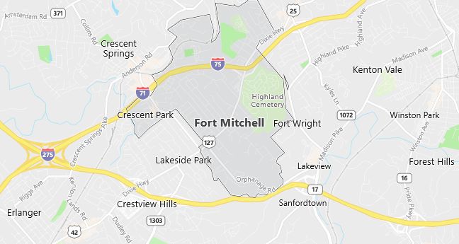 Map of Ft Mitchell, KY