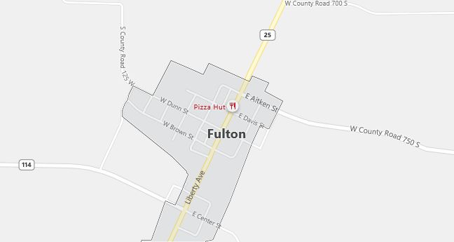 Map of Fulton, IN