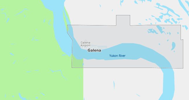 Map of Galena, AK