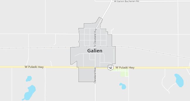 Map of Galien, MI