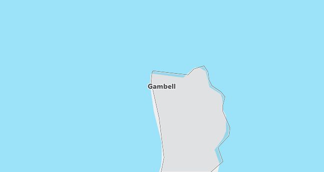 Map of Gambell, AK