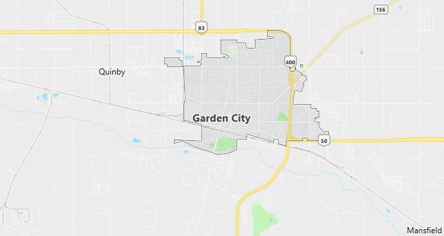 Map of Garden City, KS