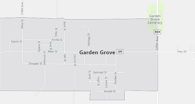 Map of Garden Grove, IA