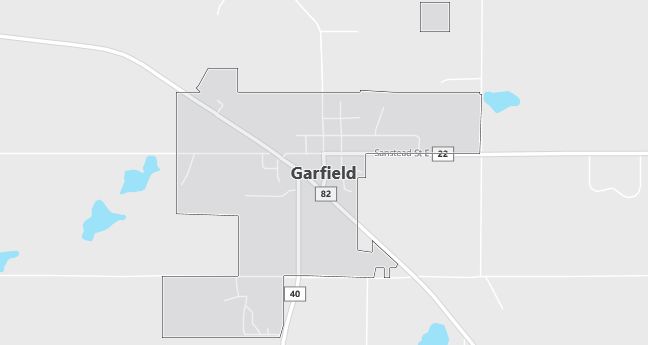 Map of Garfield, MN