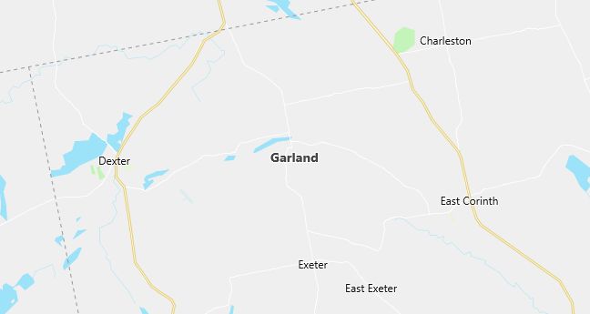 Map of Garland, ME