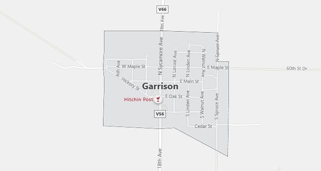 Map of Garrison, IA