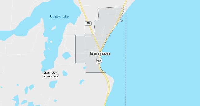 Map of Garrison, MN