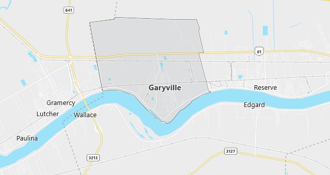 Map of Garyville, LA