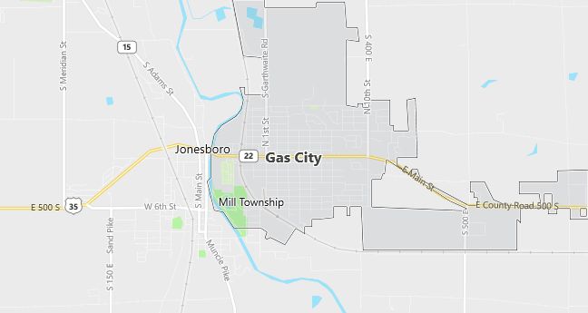 Map of Gas City, IN