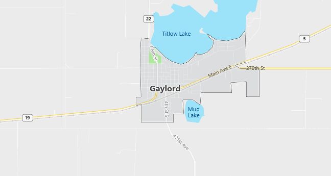 Map of Gaylord, MN