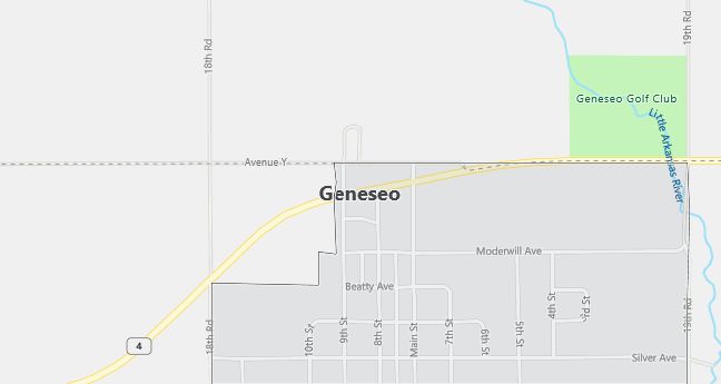 Map of Geneseo, KS