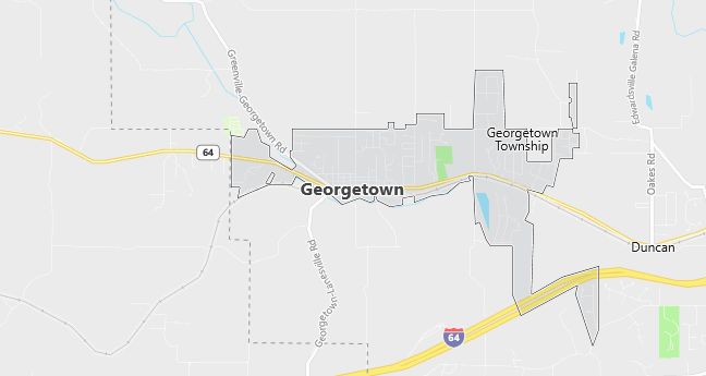 Map of Georgetown, IN