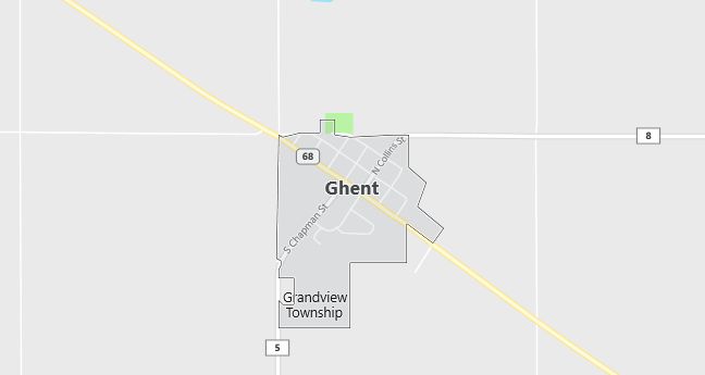 Map of Ghent, MN