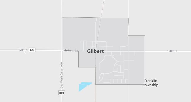 Map of Gilbert, IA