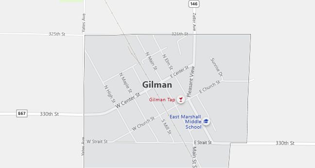 Map of Gilman, IA