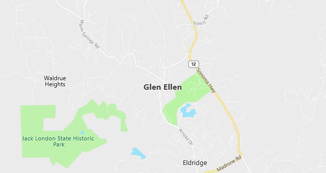 Map of Glen Ellen, CA