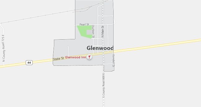 Map of Glenwood, IN