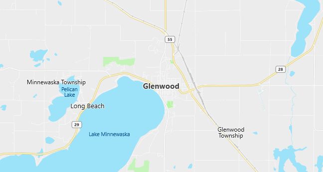 Map of Glenwood, MN