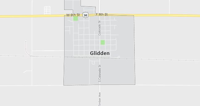 Map of Glidden, IA