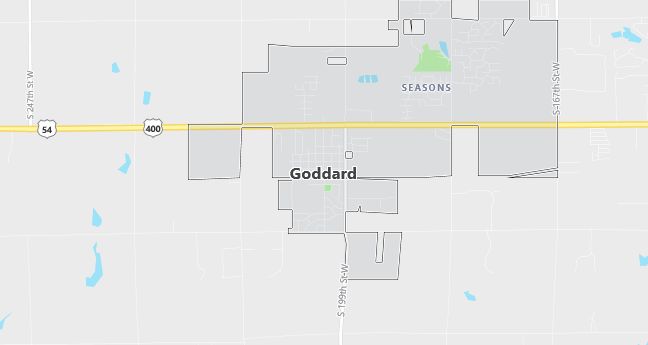 Map of Goddard, KS