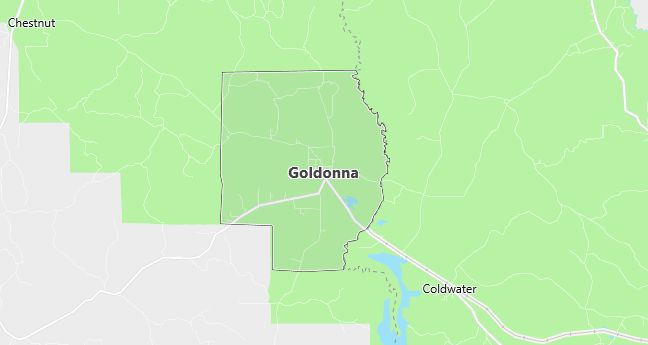 Map of Goldonna, LA