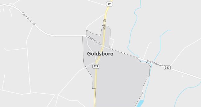 Map of Goldsboro, MD