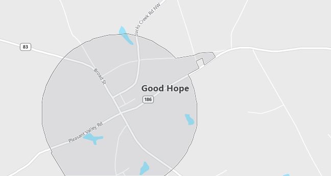 Map of Good Hope, GA