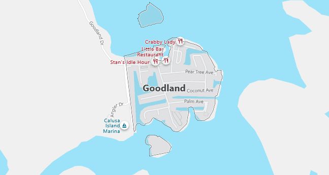 Map of Goodland, FL